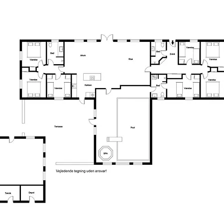 Large 18-person Pool House With Activity Room, Built In 2011